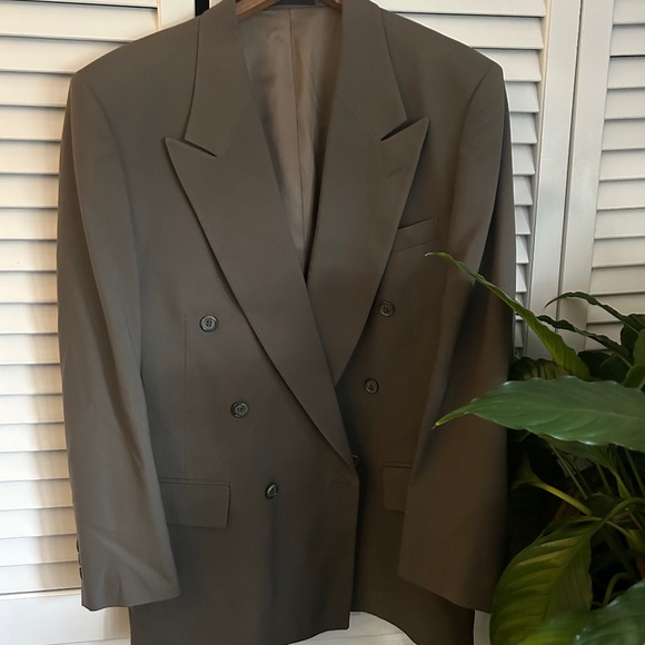 Taupe Domani Uomo Men’s Suit Jacket - Picture 1 of 4